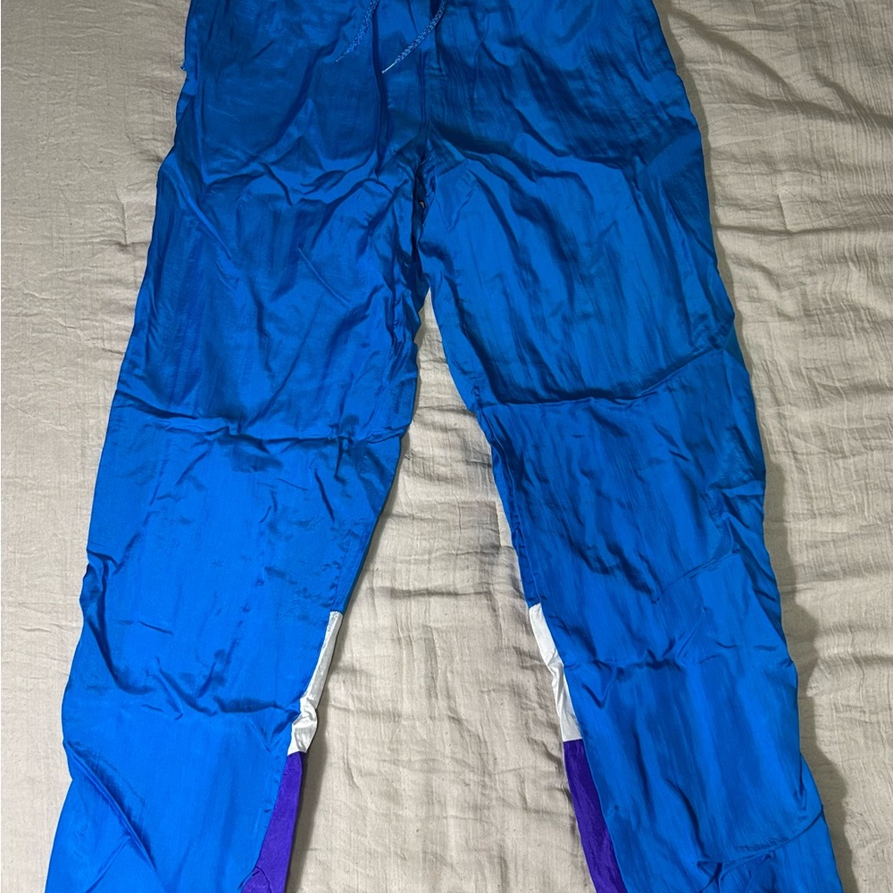 Men's Blue and Purple Track Pants
